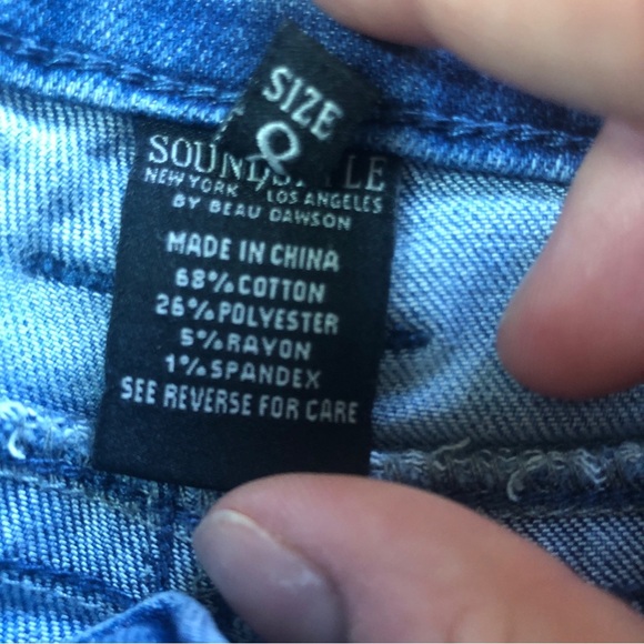 Women's Blue Skinny Jeans - Picture 4 of 12